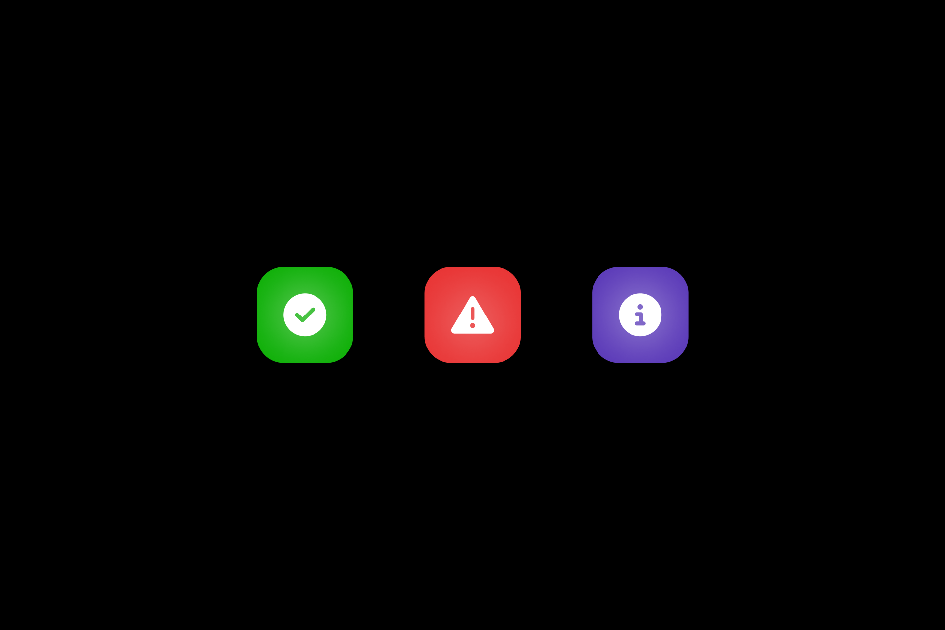 Toast icons