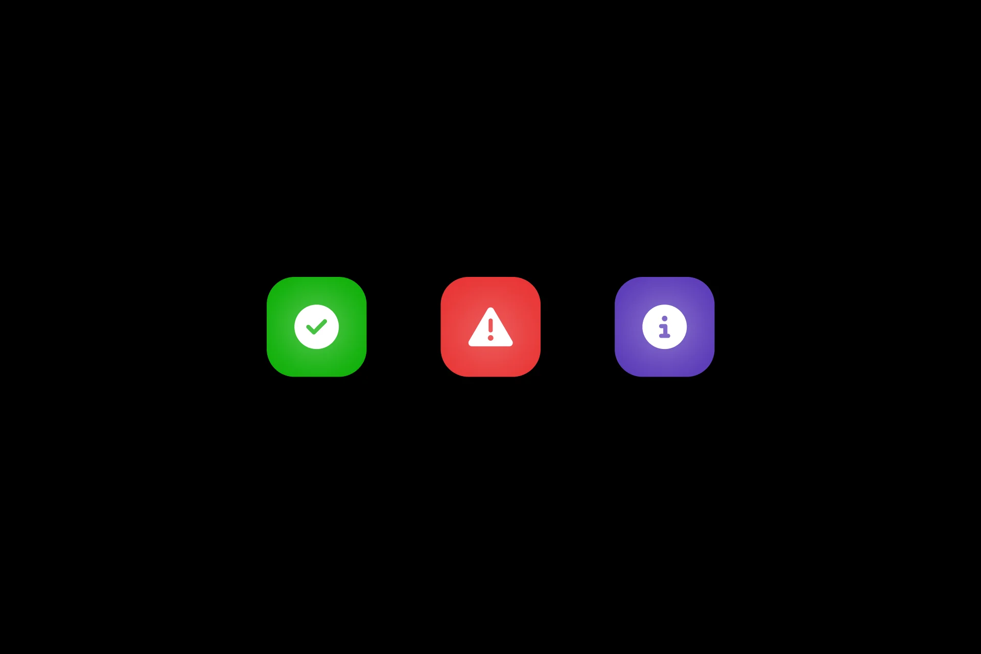 Toast icons